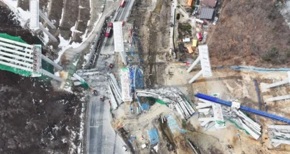 Cuatro muertos y seis heridos en el derrumbe de un puente en construcción en Corea del Sur