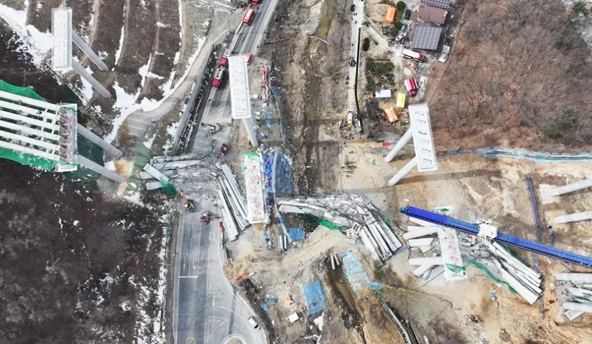 Cuatro muertos y seis heridos en el derrumbe de un puente en construcción en Corea del Sur