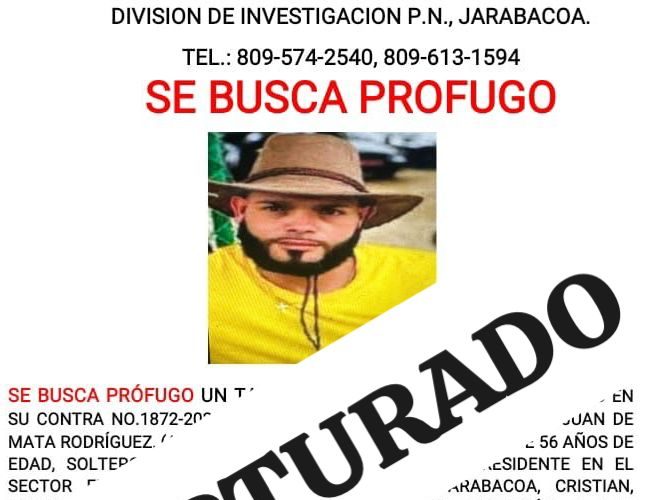 Capturan en Jarabacoa a supuesto prófugo vinculado a homicidio y robo