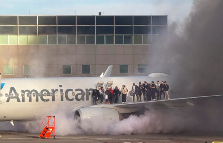¡Otro más! Se incendia avión de American Airlines
