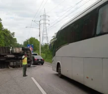 Se registra accidente múltiple en la Autopista Duarte
