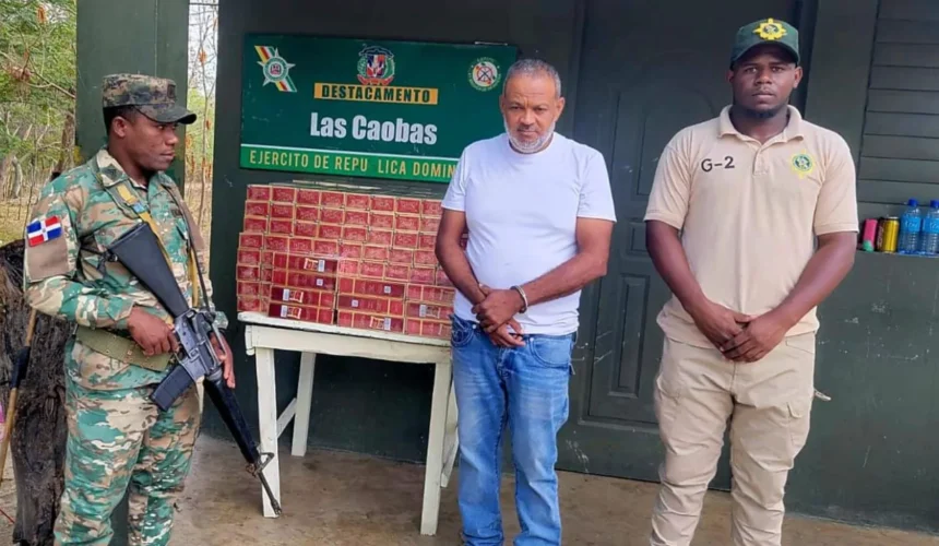 Ejército detiene hombre con 50 mil cigarrillos de contrabando en Santiago Rodríguez