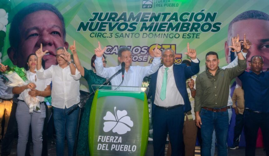 Miembros del PLD se juramentan en la Fuerza del Pueblo este domingo
