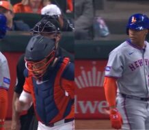 Soto conectó su primer estacazo con los Mets