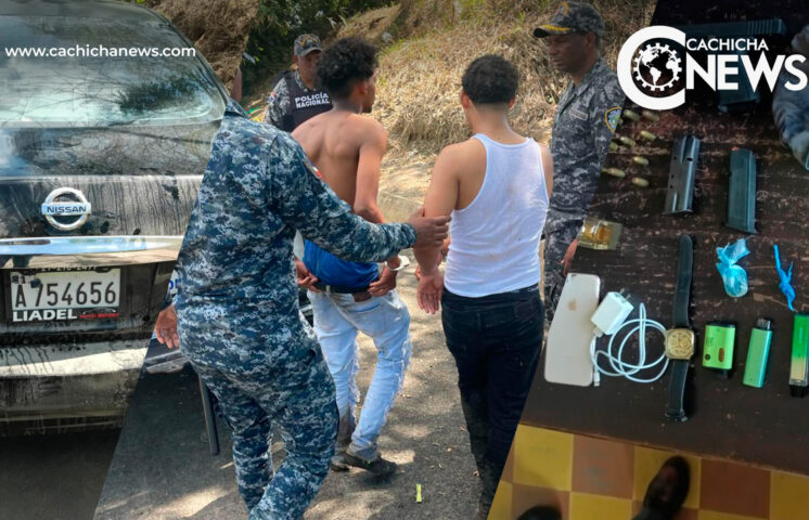 PN frustra atraco y apresa a cuatro personas en Sánchez Ramírez 