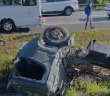 Accidente múltiple en la autopista Duarte deja tres fallecidos y varios heridos