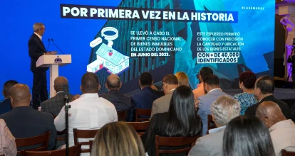 Abinader anuncia que más de 40 mil bienes del Estado fueron identificados en el censo de 2023