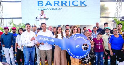 Barrick Pueblo Viejo Entrega 20 nuevas viviendas a residentes de Los Naranjos