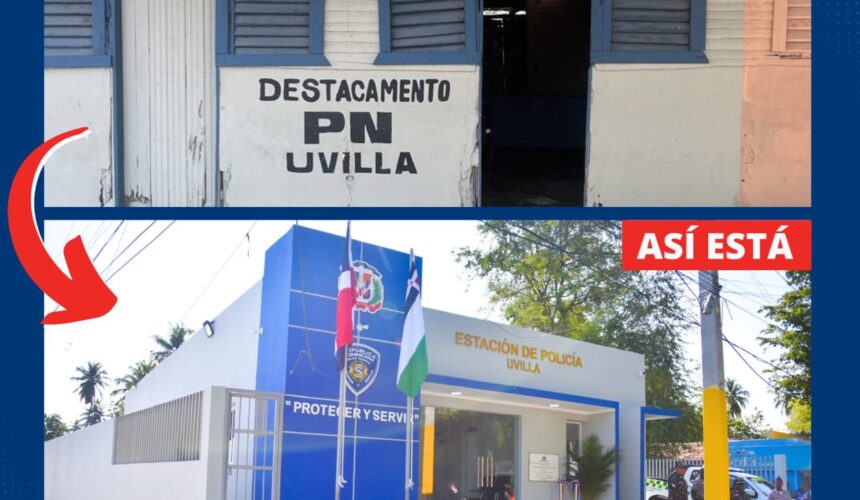 Gobierno inaugura estación policial en Uvilla, provincia Bahoruco