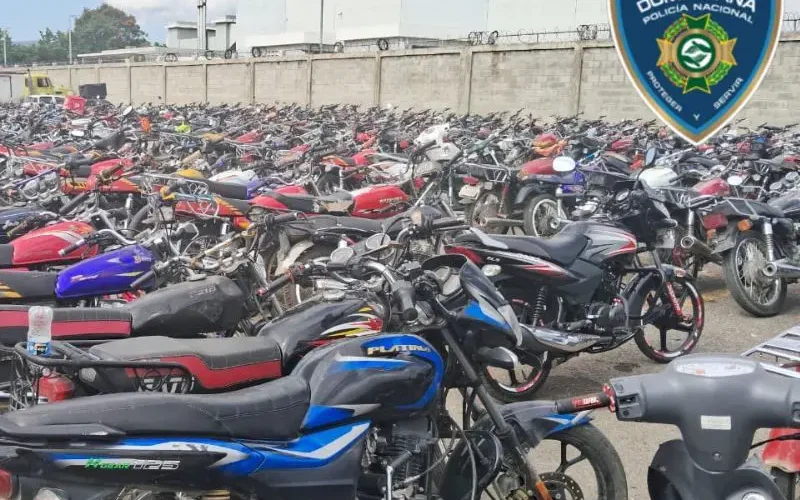 PN incauta más de 1,500 motos sin placa en Santiago