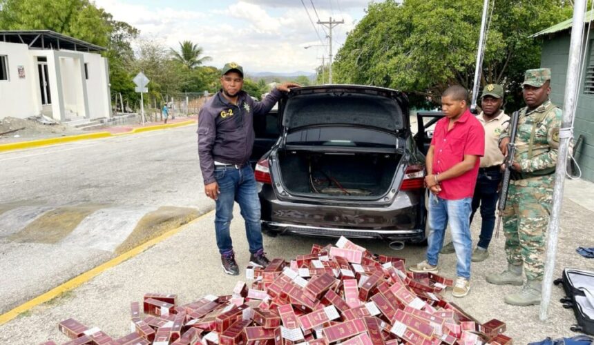 Detienen cabo de la Policía con 80 mil cigarrillos de contrabando en Elías Piña
