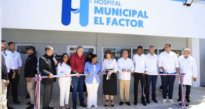 Vicepresidenta Raquel Peña deja en funcionamiento Hospital Municipal El Factor y CPN en María Trinidad Sánchez