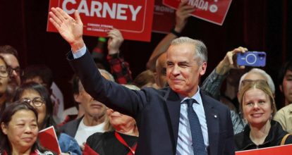 Partido Liberal de Mark Carney gana legislativas en Canadá 