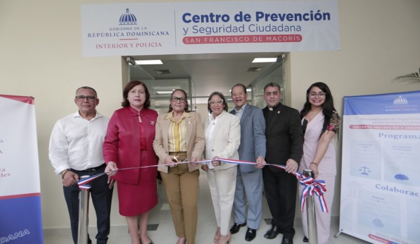 Interior y Policía inaugura nuevo Centro de Prevención y Seguridad Ciudadana en SFM