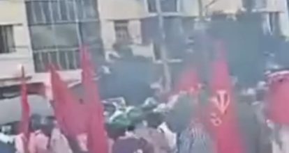 ¡Tensión! Esto fue lo que se vivió en los alrededores del Parque Independencia durante manifestaciones este domingo 