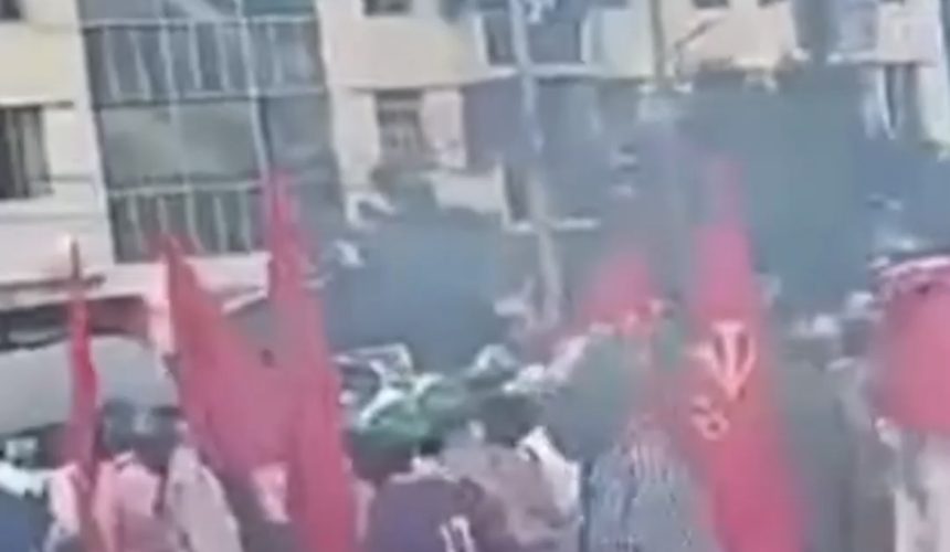 ¡Tensión! Esto fue lo que se vivió en los alrededores del Parque Independencia durante manifestaciones este domingo 
