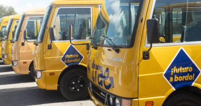 Llegan a Samaná los primeros autobuses eléctricos del sistema TRAE