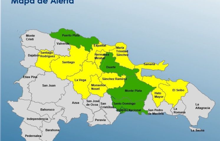 16 provincias se mantienen en alerta por vaguada
