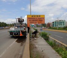 Restricciones para vehículos pesados en el puente de la 17