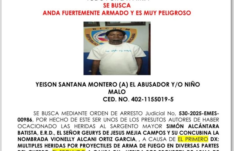 Cae abatido “El Abusador” al enfrentar patrulla de la Policía en La Romana