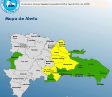 COE emite alertas por lluvias y posibles inundaciones en 16 provincias