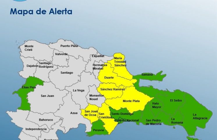 COE emite alertas por lluvias y posibles inundaciones en 16 provincias