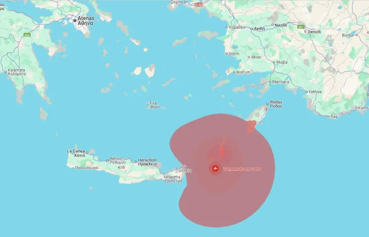 Emiten alerta de tsunami en Grecia tras sismo de 6,1