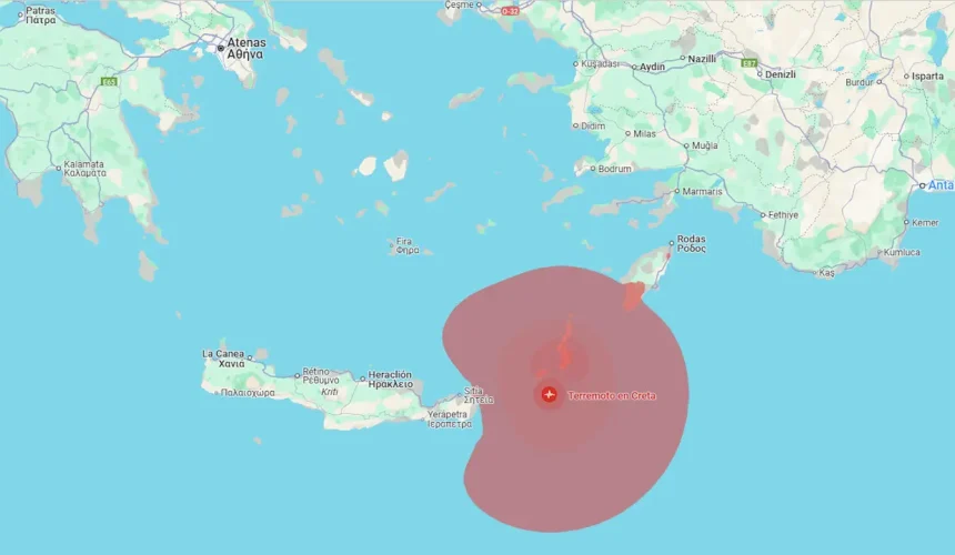 Emiten alerta de tsunami en Grecia tras sismo de 6,1