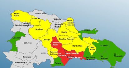 COE emite alerta roja a 4 provincias por vaguada