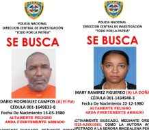 Policía activa búsqueda de dos presuntos autores  de secuestro de esposa de microempresario