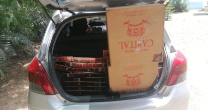 Detienen cabo del Ejército con más de 59 mil cigarrillos de presunto contrabando en Dajabón