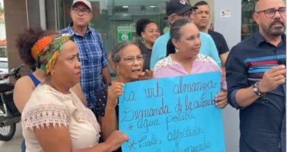 Comunitarios de Urbanización Almánzar, en SFM, protestan por escasez de agua potable  