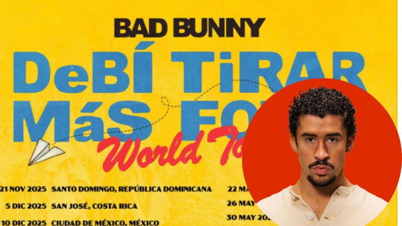 Bad Bunny iniciará su gira mundial “Debí Tirar Más Fotos” el 21 de noviembre en República Dominicana