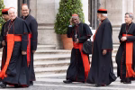 Cardenales se toman un día de recogimiento antes del cónclave del 7 de mayo. FUENTE EXTERNA