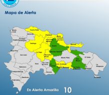 COE mantiene en alerta amarilla a 10 provincias y 05 en verde por vaguada 