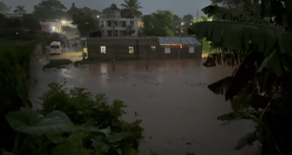 Lluvias provocan inundaciones en Monte Plata; al menos 15 viviendas afectadas 