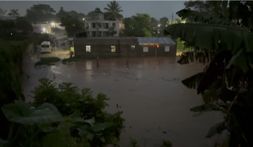 Lluvias provocan inundaciones en Monte Plata; al menos 15 viviendas afectadas 
