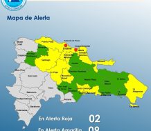 COE mantiene 24 provincias bajo alerta por  lluvias