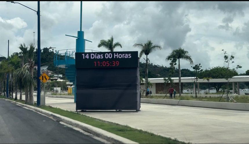 A 14 días de su entrega, remozamiento del Malecón de Samaná entra en su fase final