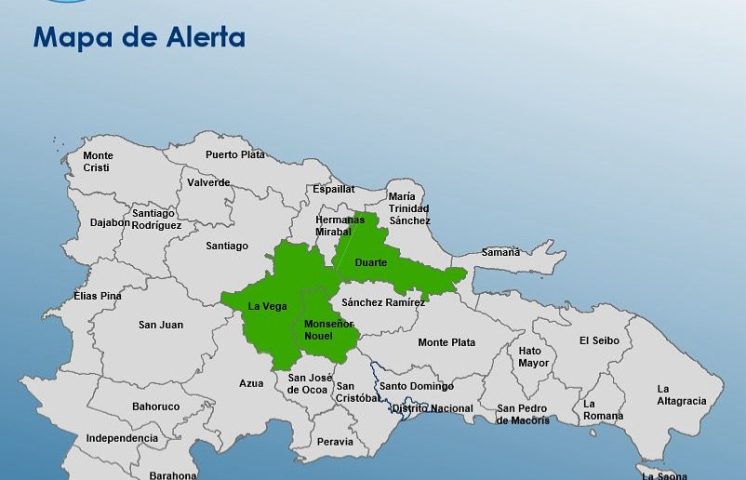 COE mantiene solo a tres provincias en alerta ante posibles lluvias