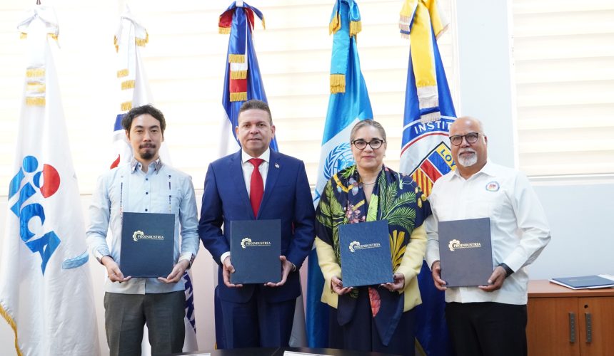 Proindustria firma acuerdo con JICA, PNUD y Loyola para impulsar startups industriales en RD