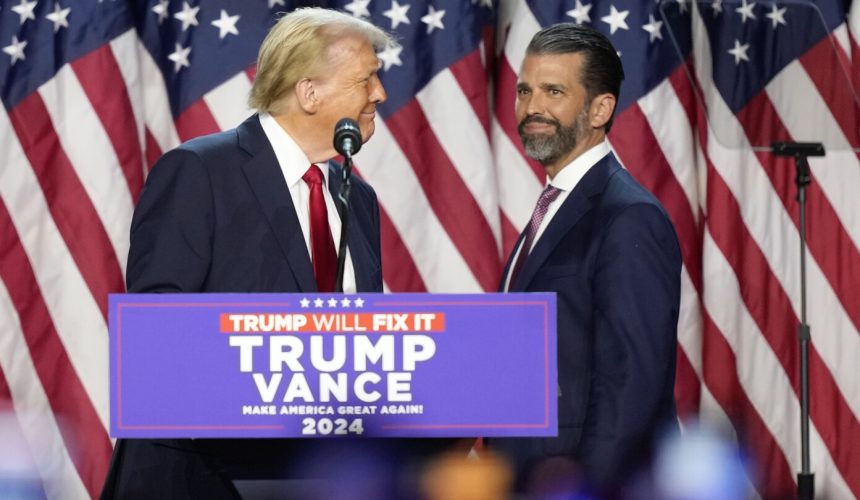 Donald Trump Jr. abre la posibilidad a una futura candidatura presidencial 