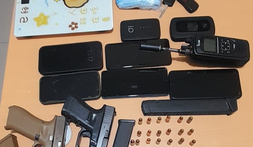 Apresan a cuatro con armas y dinero en Pedernales, incluyendo colombiano