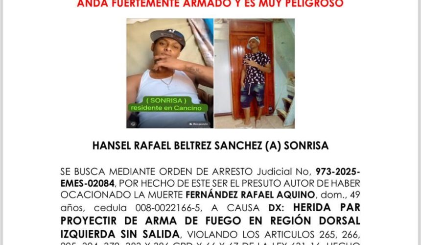 Delincuente “Sonrisa” muere tras enfrentamiento con la Policía en SDE