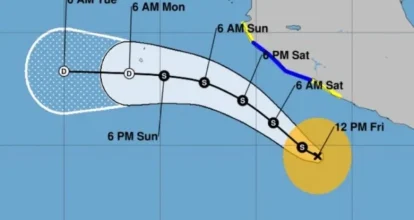 Tormenta tropical Dalila se desarrolla frente a costas del Pacífico mexicano