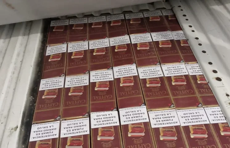 Confiscan más de 70 mil cigarrillos de presunto contrabando en Montecristi