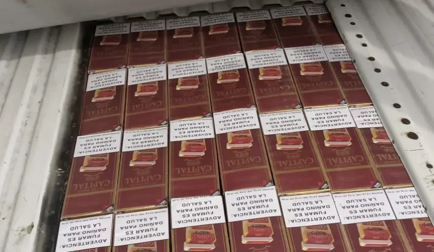 Confiscan más de 70 mil cigarrillos de presunto contrabando en Montecristi