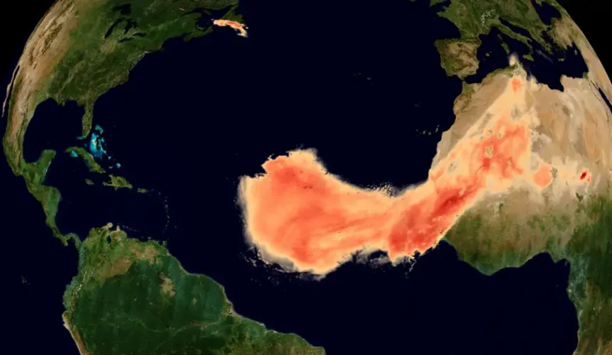 Gran nube de polvo sahariano entra al Caribe rumbo a EE. UU.
