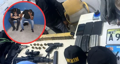 ¡Policías atracando! dos fueron apresados por a asaltar a miembros de la institución en Boca Chica