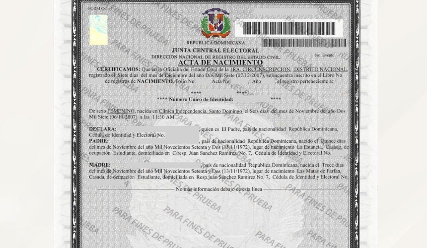 Junta Central Electoral de RD implementa nueva tarifa única para actas oficiales